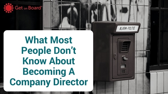 Three myths about becoming a company director