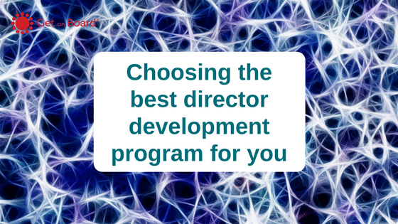 Selecting the best director education